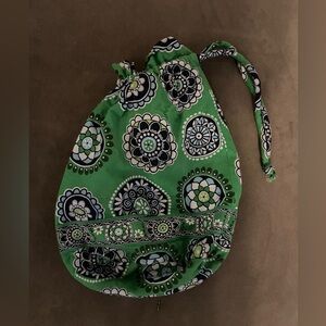 🔥3/$15🔥 Vera Bradley Drawstring Bag - Cupcake Green